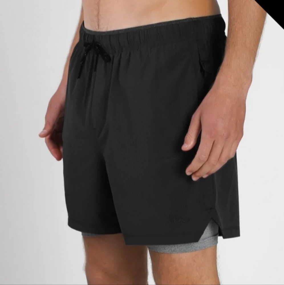 Imperial Motion THESIS TRAINING SHORTS 2 in 1 Compression Pockets Workout Sz S